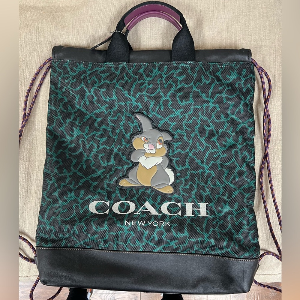 Coach x Disney Bambi thumper drawstring bag